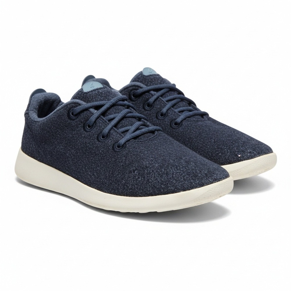 Allbirds Mizzle‎ Wool Sneakers Men's Size 10 Dark Blue Lace Up Comfort Shoes